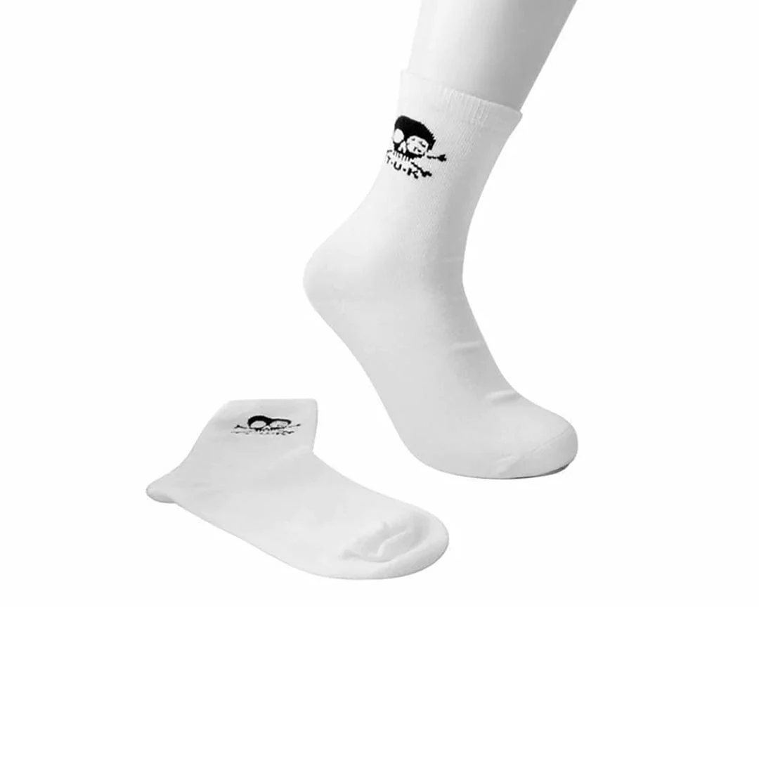 Crew Sock White T.U.K. Skull Men's - Image 3