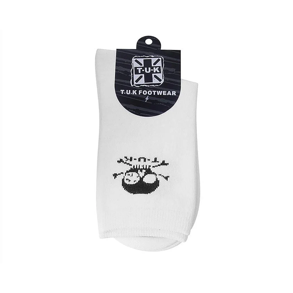 Crew Sock White T.U.K. Skull Men's - Image 5