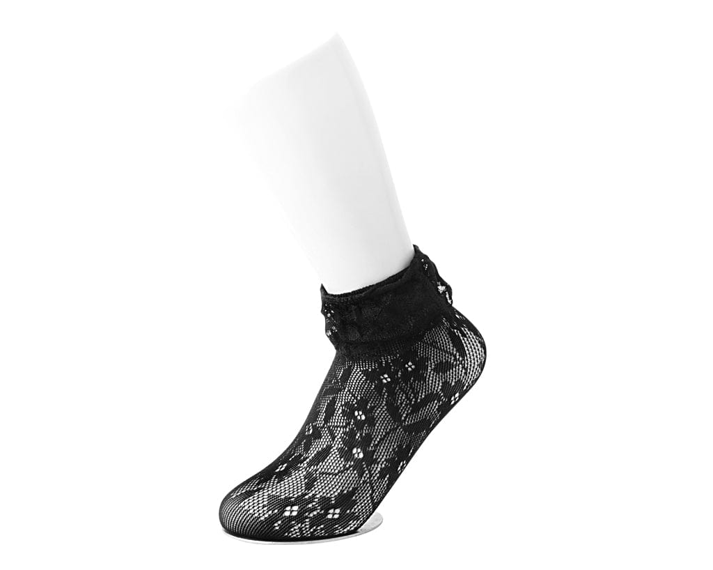 Fishnet Black Assorted Socks 5-Pk Women's - Image 3