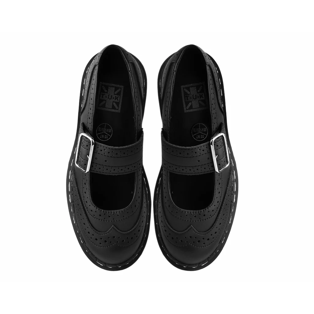 Double Decker Mary Jane Black Vegan TUKskin™ - Image 5