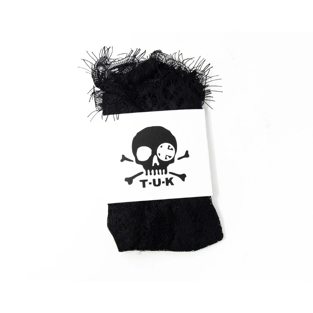 Ankle Black Lace Ribbon Tie Sock Women's - Image 2