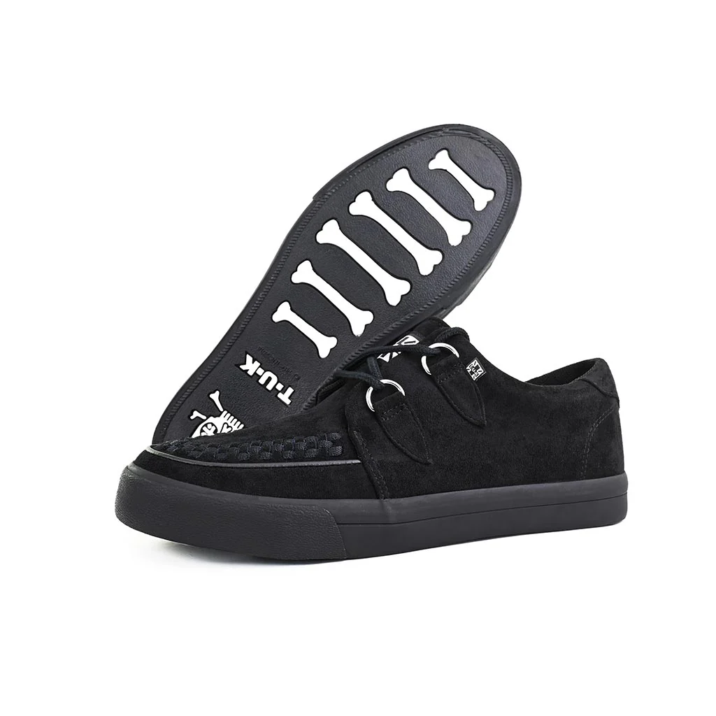 Creeper Sneaker Black Vegan Suede - Image 4