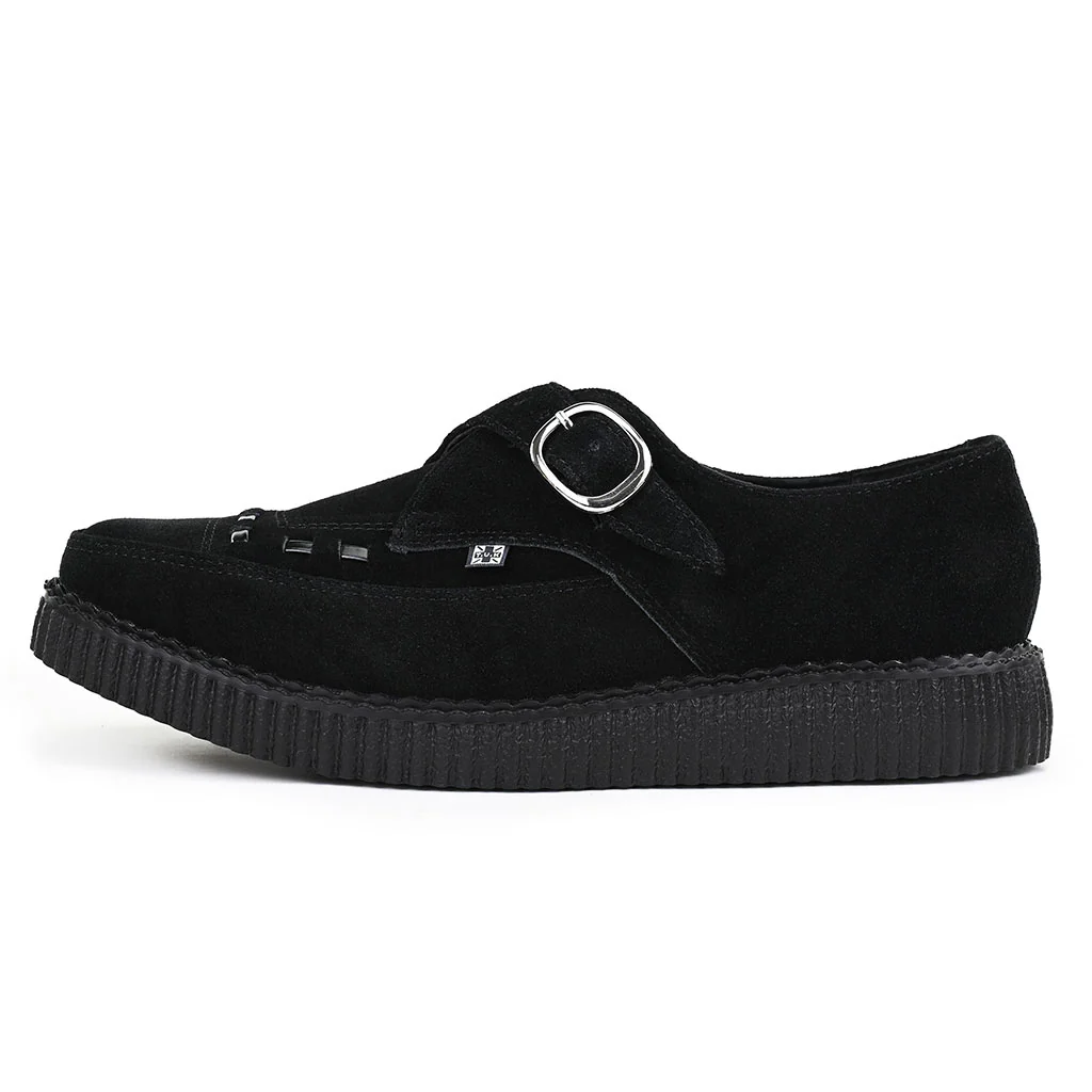 Pointed Creeper Black Suede