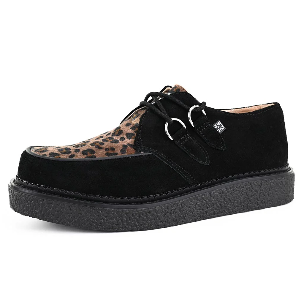 1970 Original Creeper Black Suede & Leopard Print - Image 3