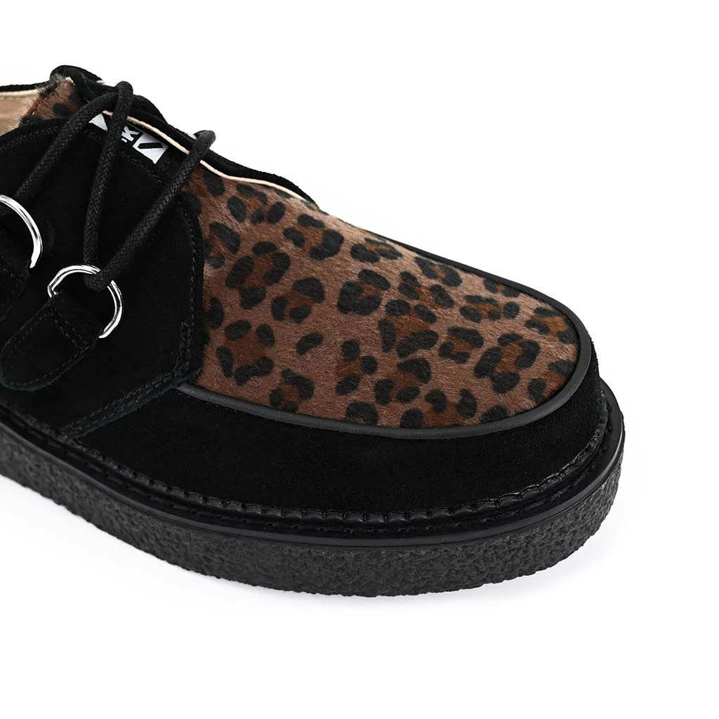 1970 Original Creeper Black Suede & Leopard Print - Image 5