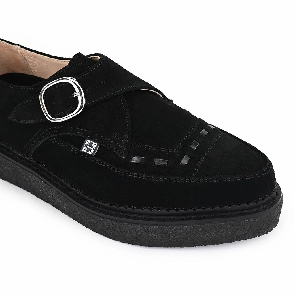 1970 Original Pointed Creeper Black Suede & Monk Buckle - Image 5