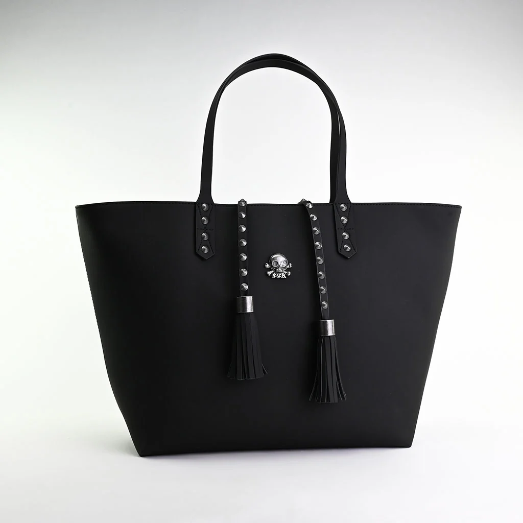 Black Tassel Tote Bag - Image 3