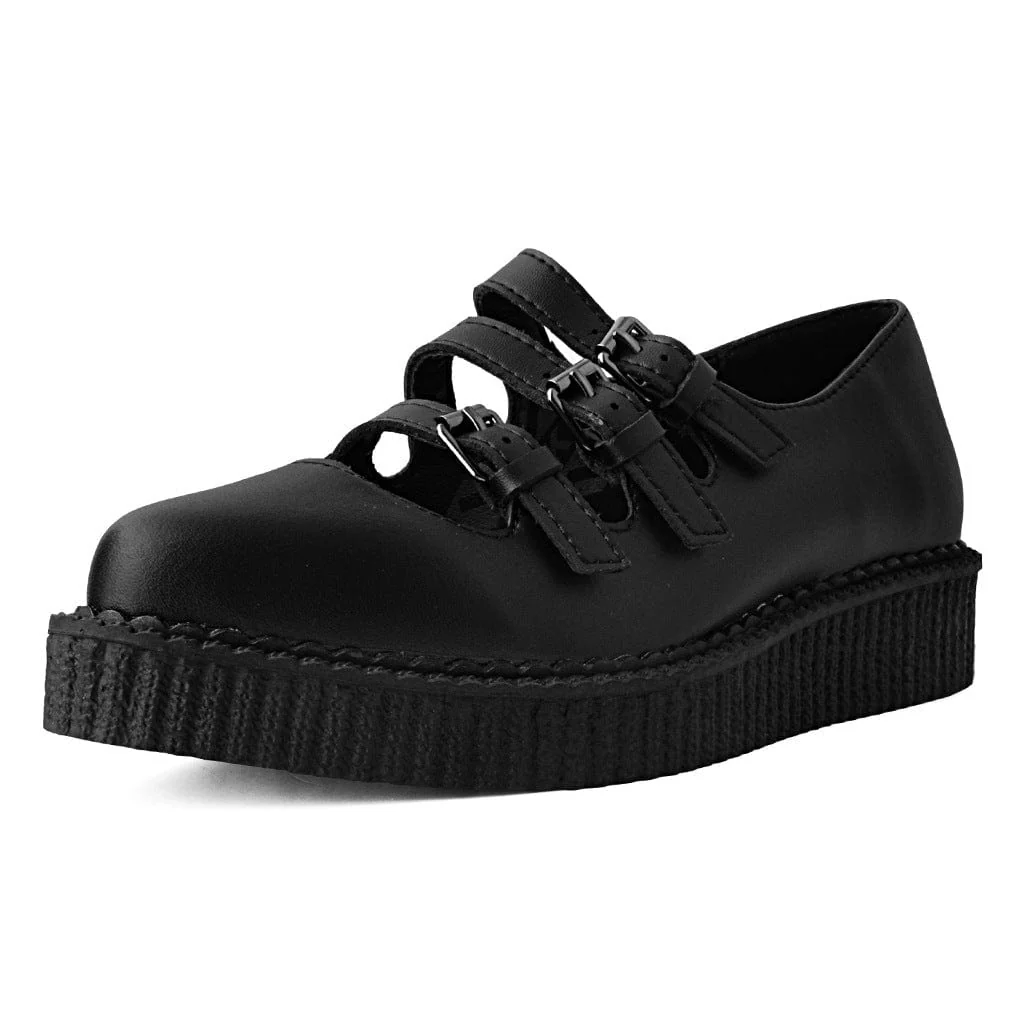 Ballet Creeper 3-Strap Black TUKskin™ - Image 4