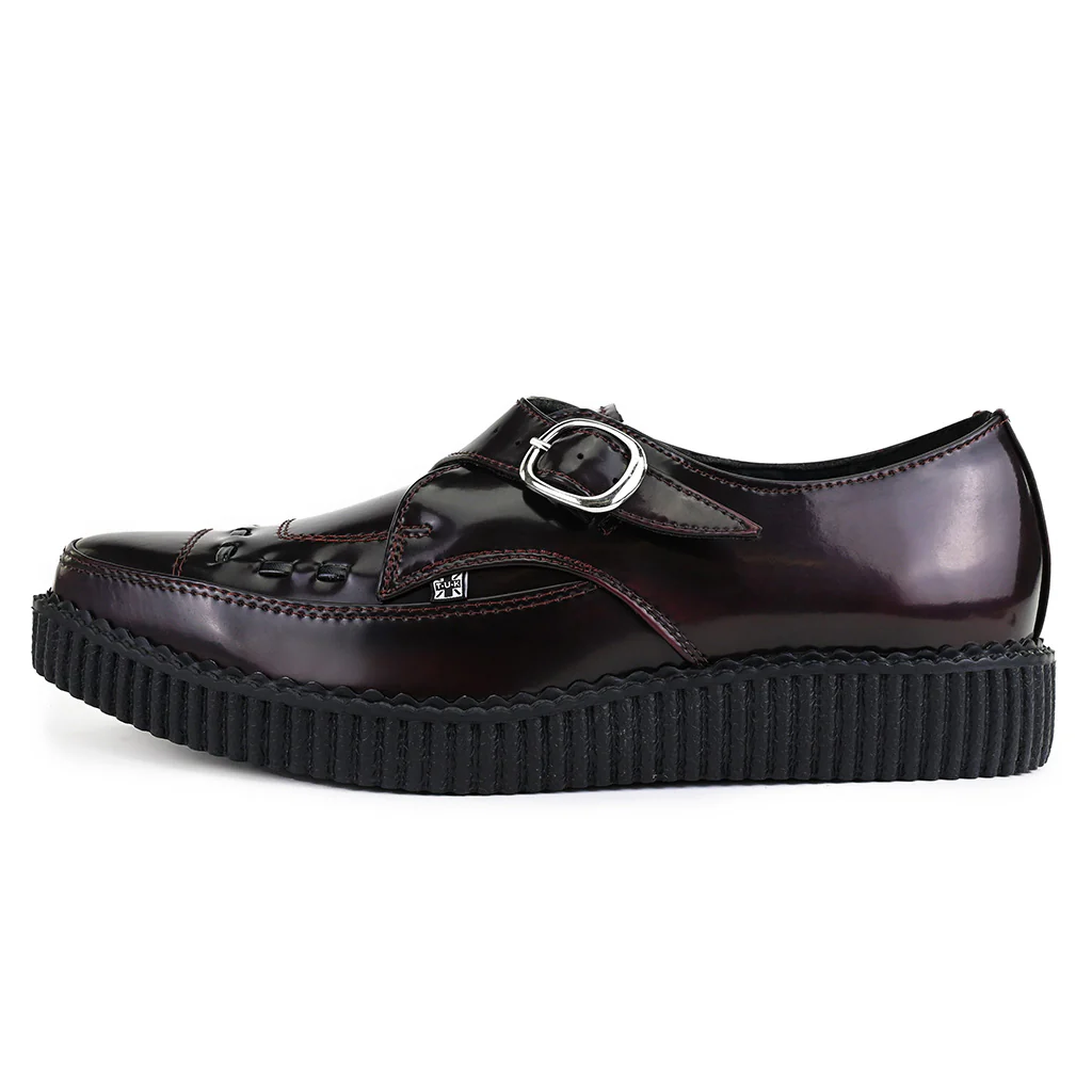 Pointed Creeper Monk Buckle Burgundy TUKskin™