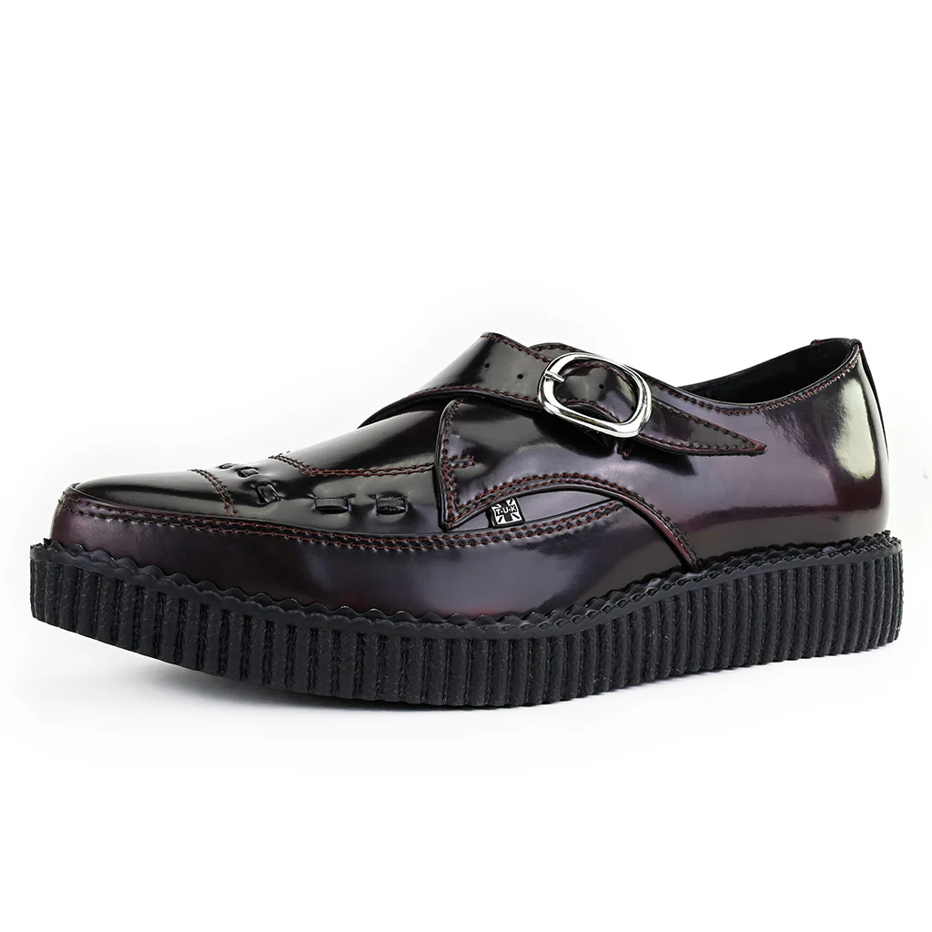 Pointed Creeper Monk Buckle Burgundy TUKskin™ - Image 3