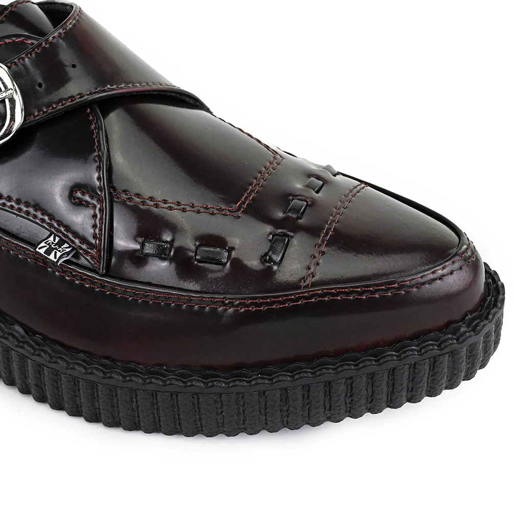Pointed Creeper Monk Buckle Burgundy TUKskin™ - Image 5