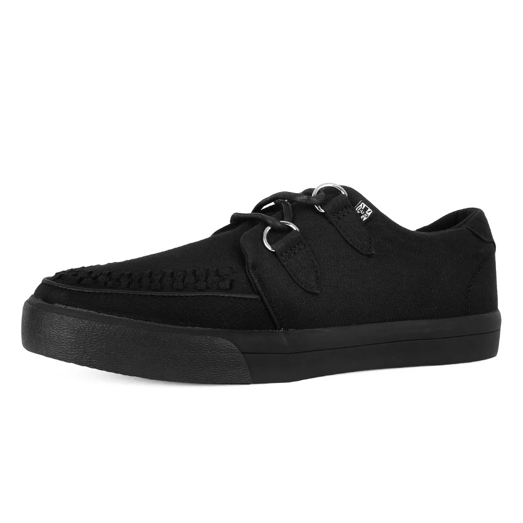 Creeper Sneaker Essential Interlace Black Canvas - Image 3
