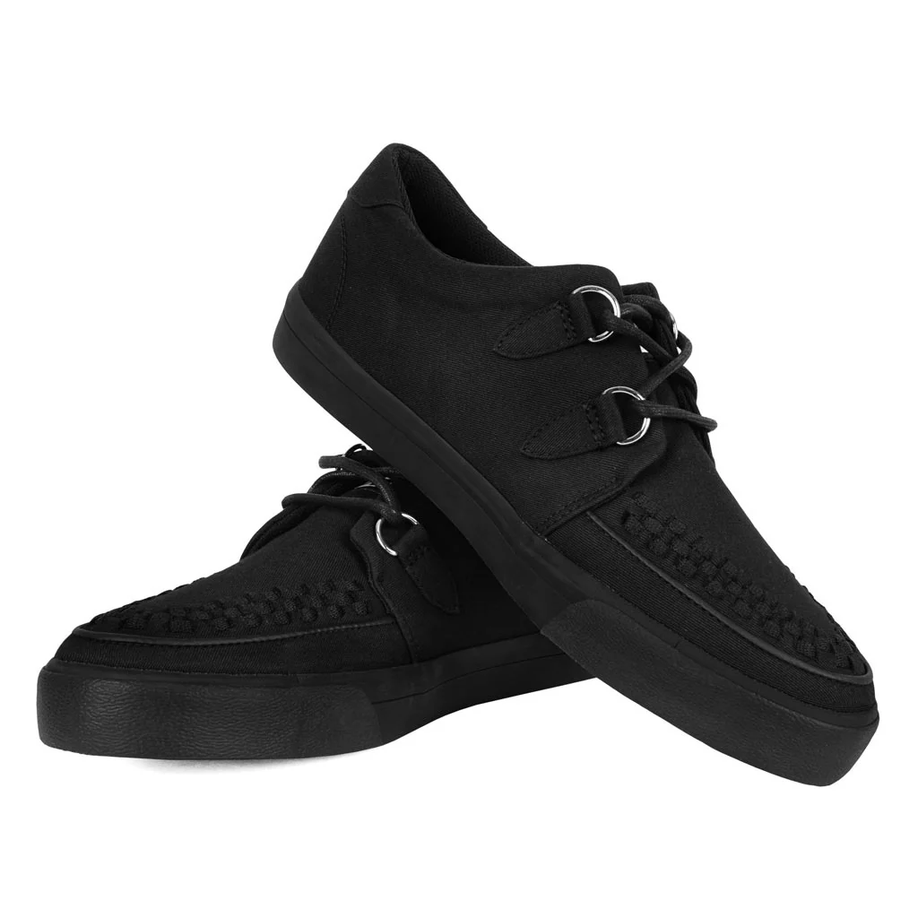 Creeper Sneaker Essential Interlace Black Canvas - Image 4