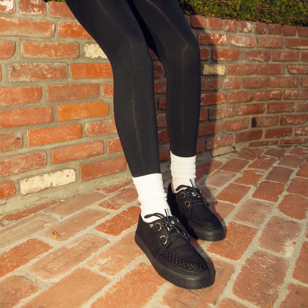 Creeper Sneaker Essential Interlace Black Canvas - Image 5