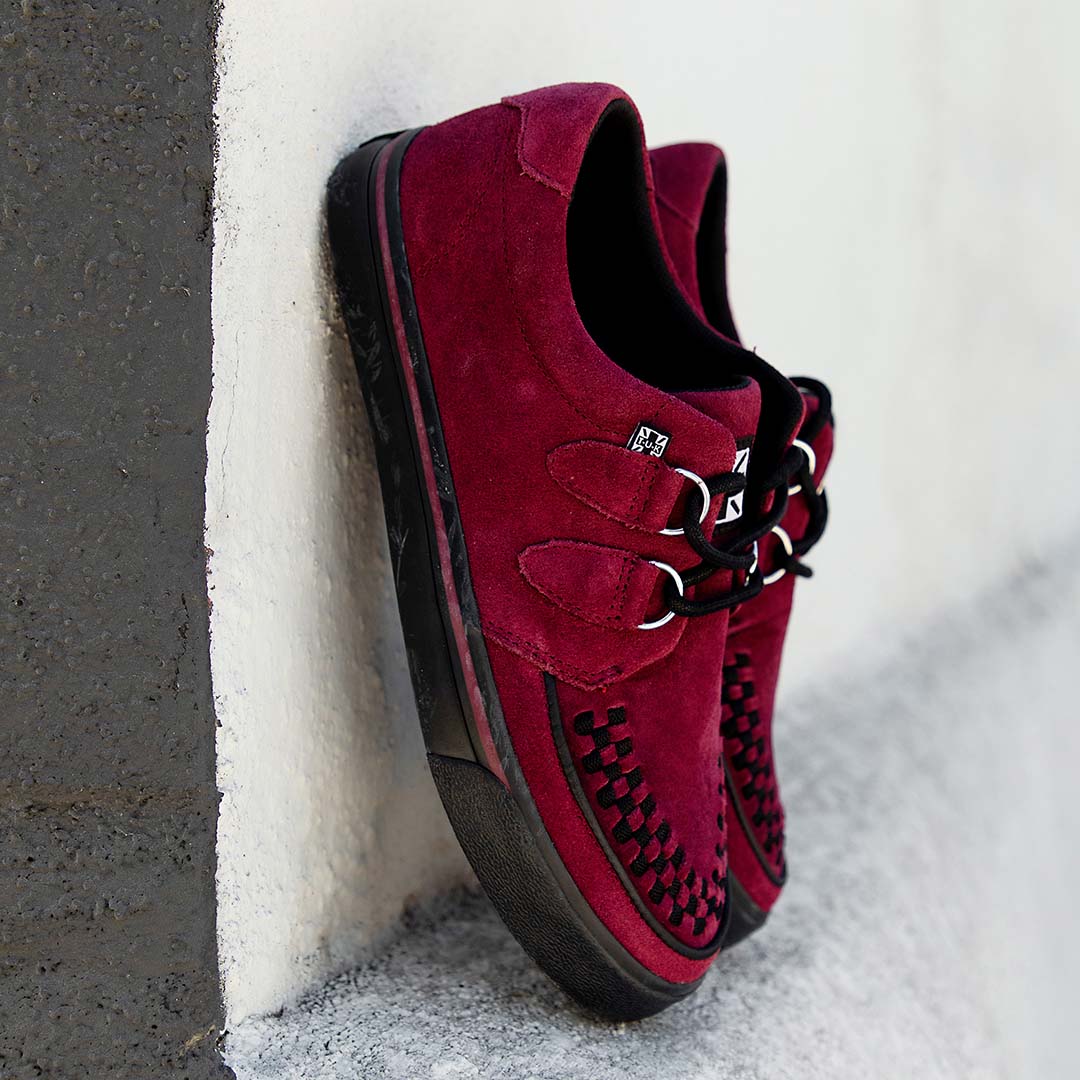 Creeper Sneaker Burgundy Suede - Image 6