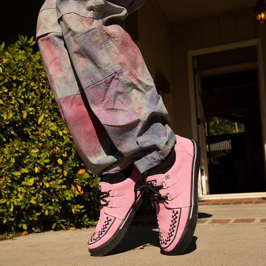 Creeper Sneaker Pink Suede - Image 4