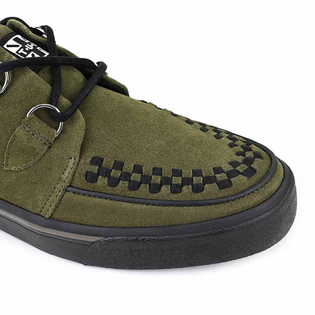 Creeper Sneaker Khaki Green Suede - Image 6