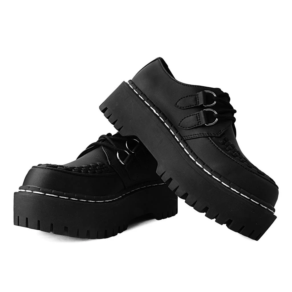 Double Decker Creeper Black Vegan TUKskin™ - Image 3