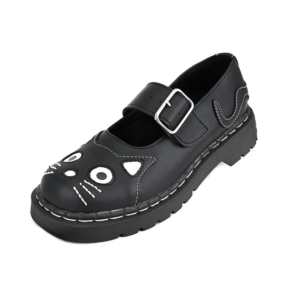 Mary Jane Kitty Black Vegan TUKskin™ - Image 3
