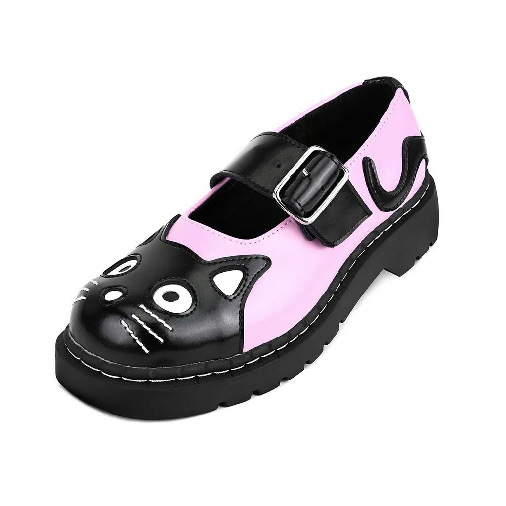 Mary Jane Kitty Pink Leather - Image 5