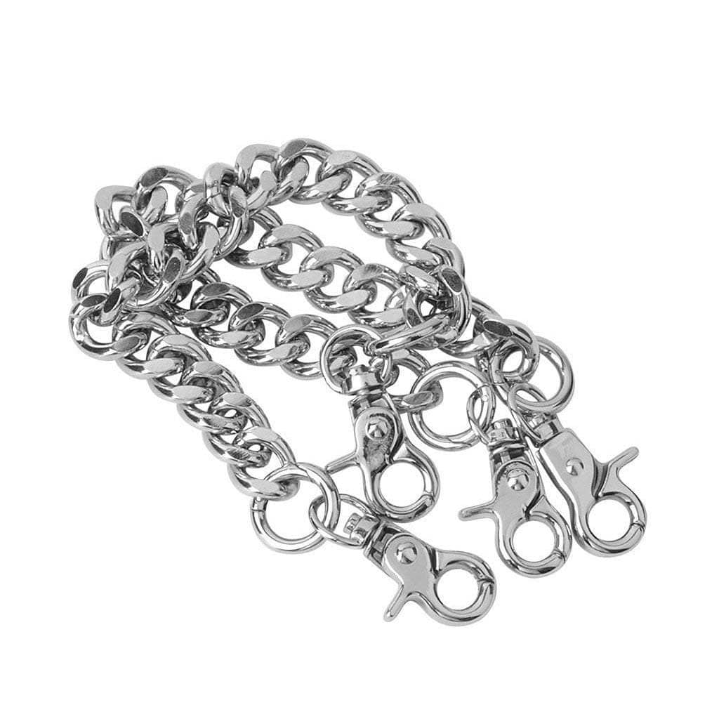 Metal Chain Bondage Shoe Straps