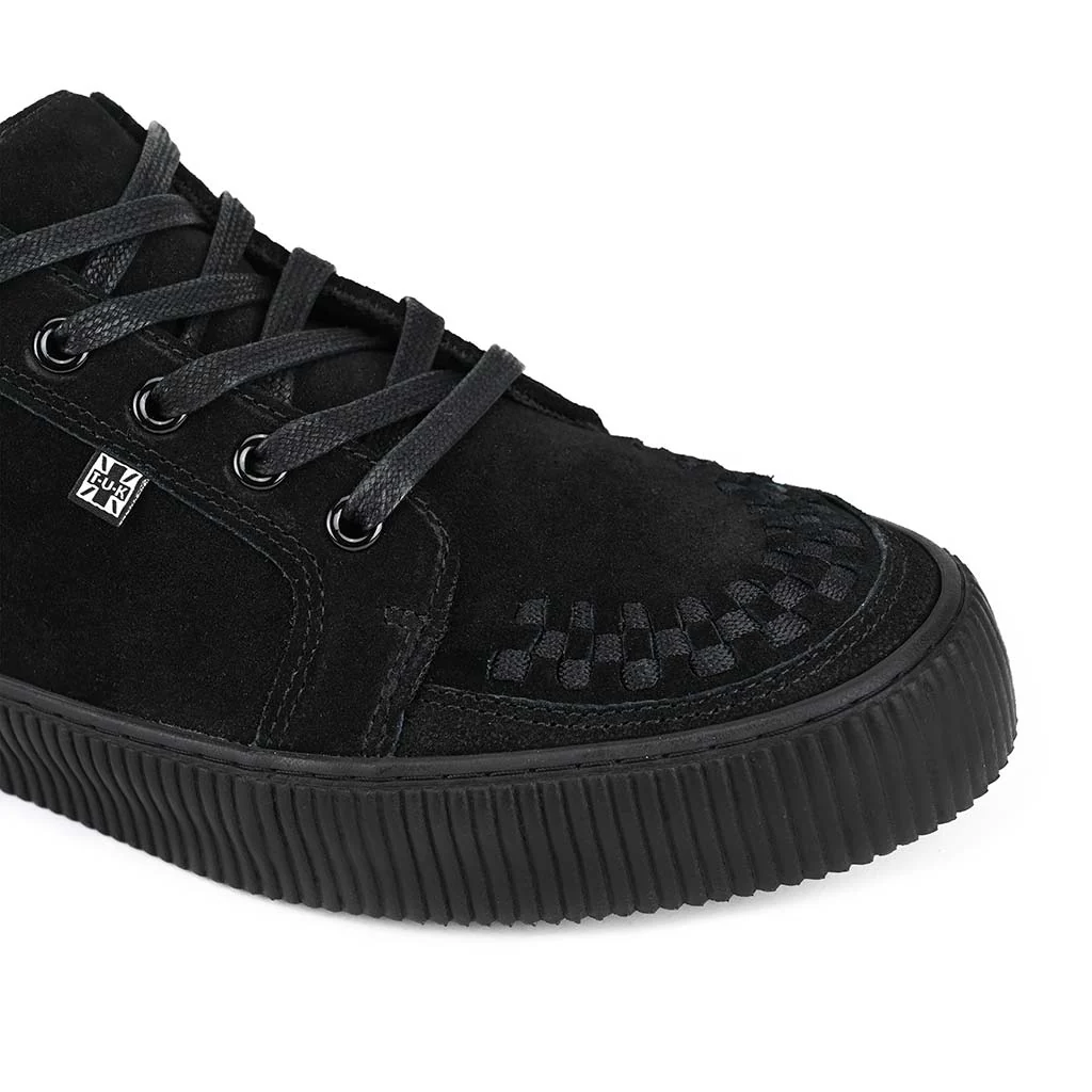 Ribbed Sole Sneaker Black Suede - Image 3