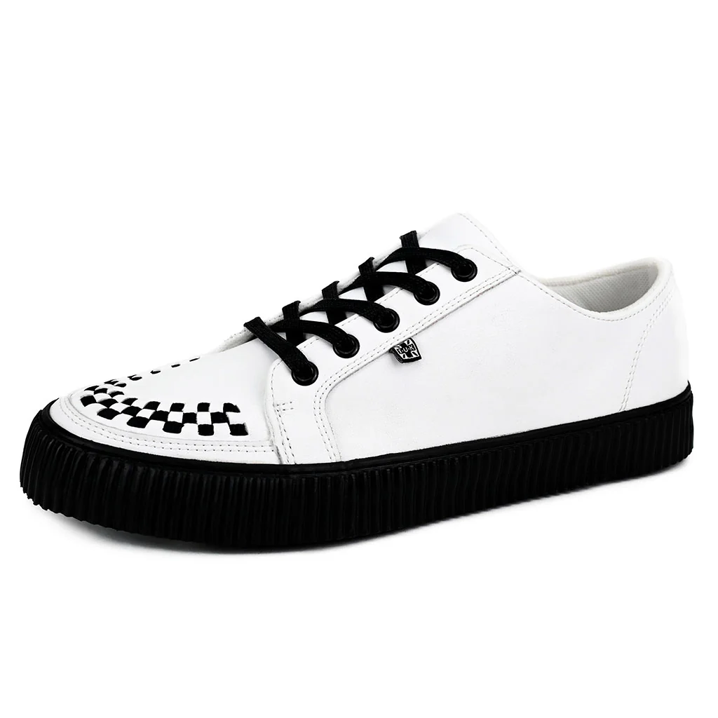 Ribbed Sole Sneaker White Leather - Image 3
