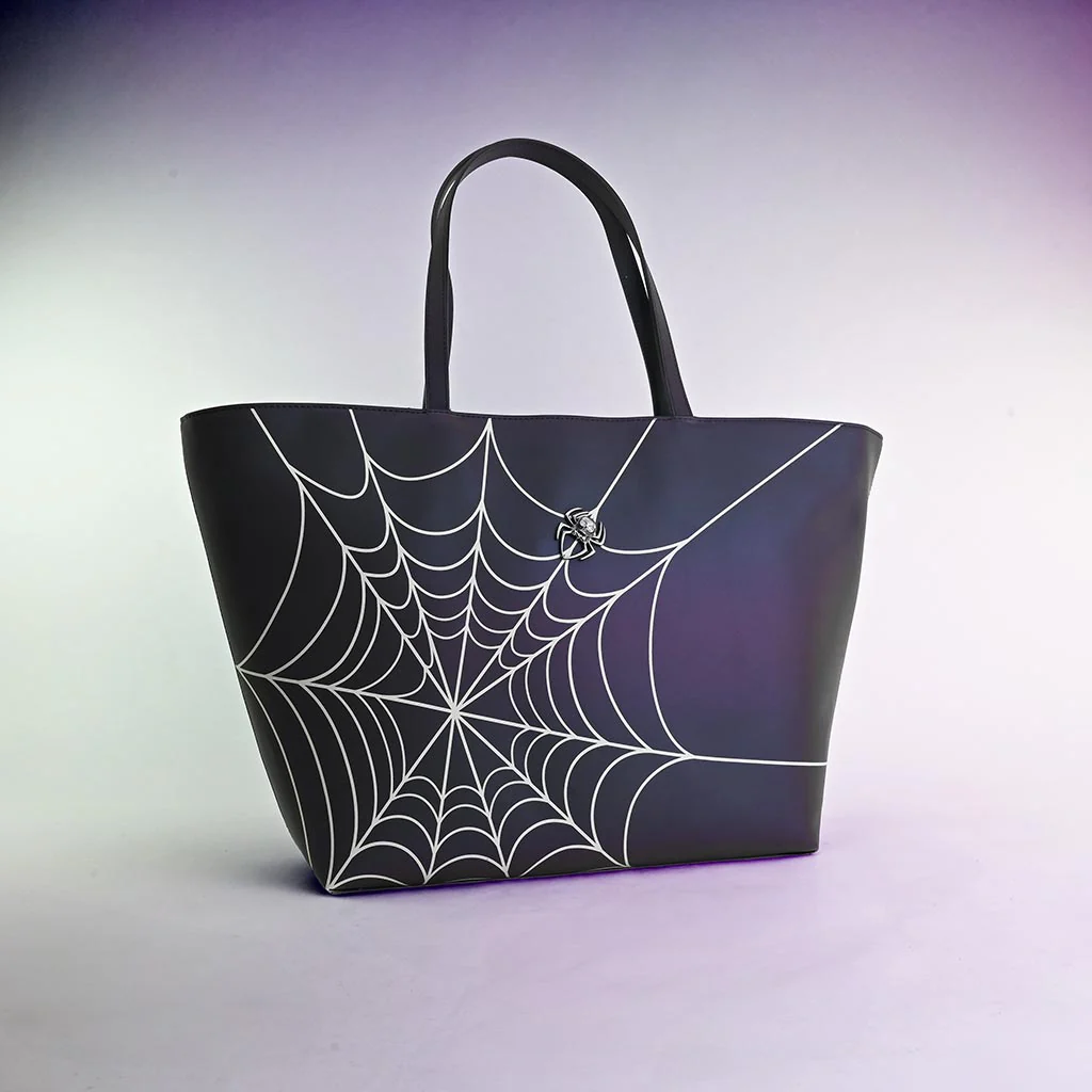 Midnight Chameleon Web Tote Bag - Image 3