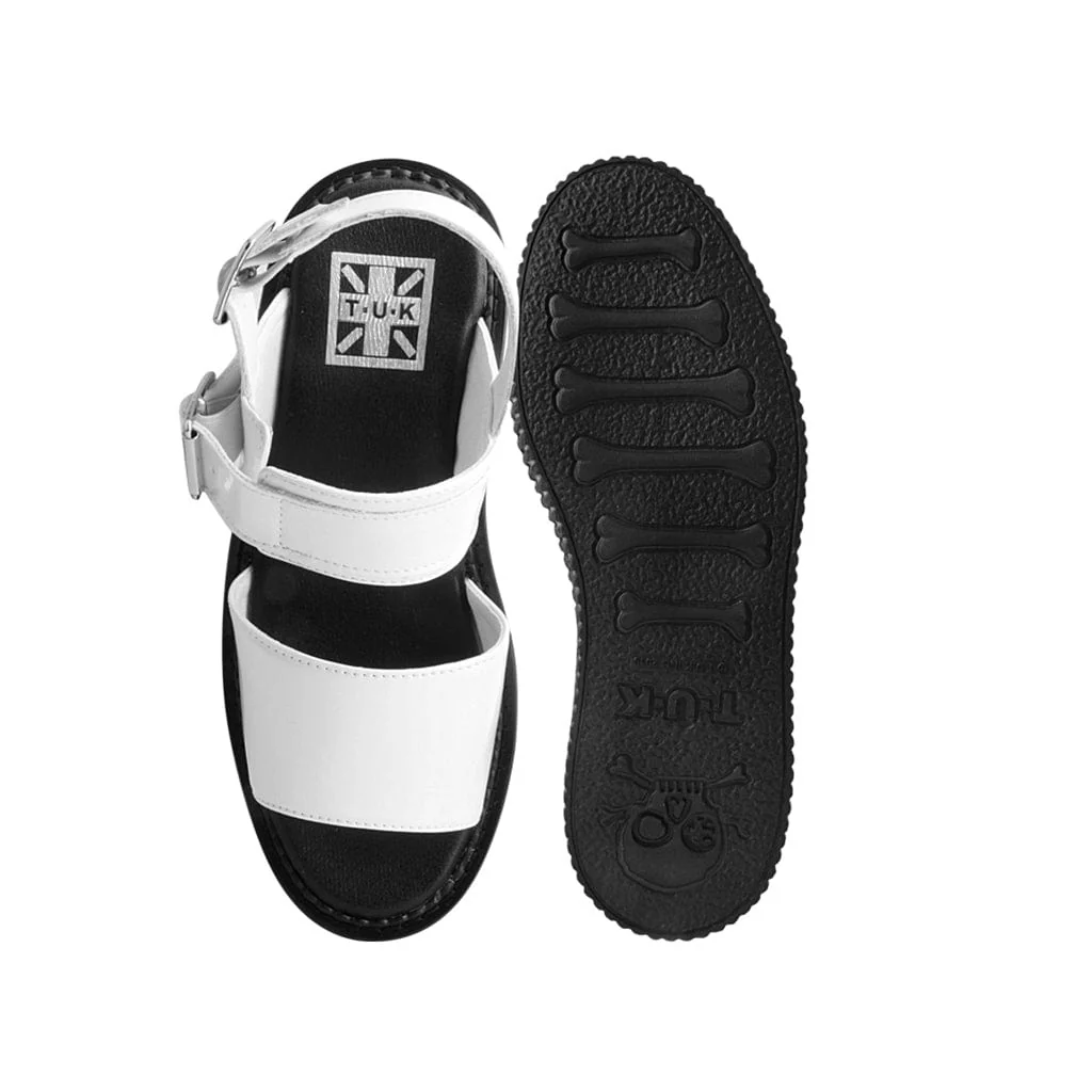 Strato Sandal White Patent Faux Leather - Image 6