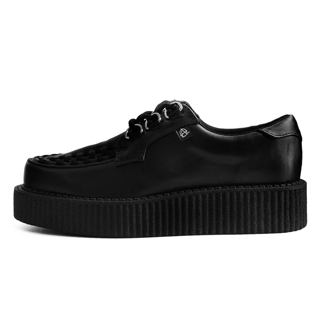 Anarchic Creeper Black Vegan Faux Leather