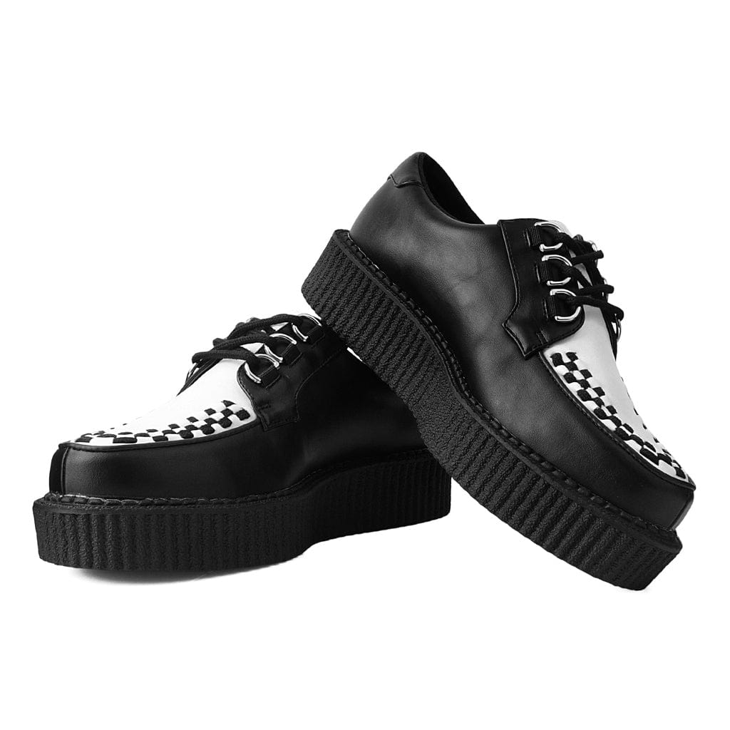 Anarchic Creeper Black & White Vegan Faux Leather - Image 3