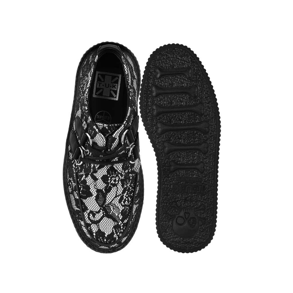 Viva High Creeper Black/White Lace - Image 6