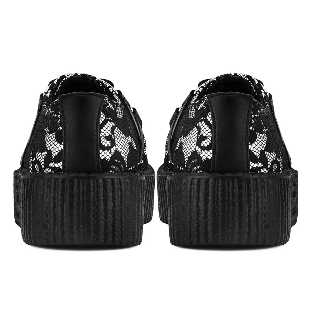 Viva High Creeper Black/White Lace - Image 7