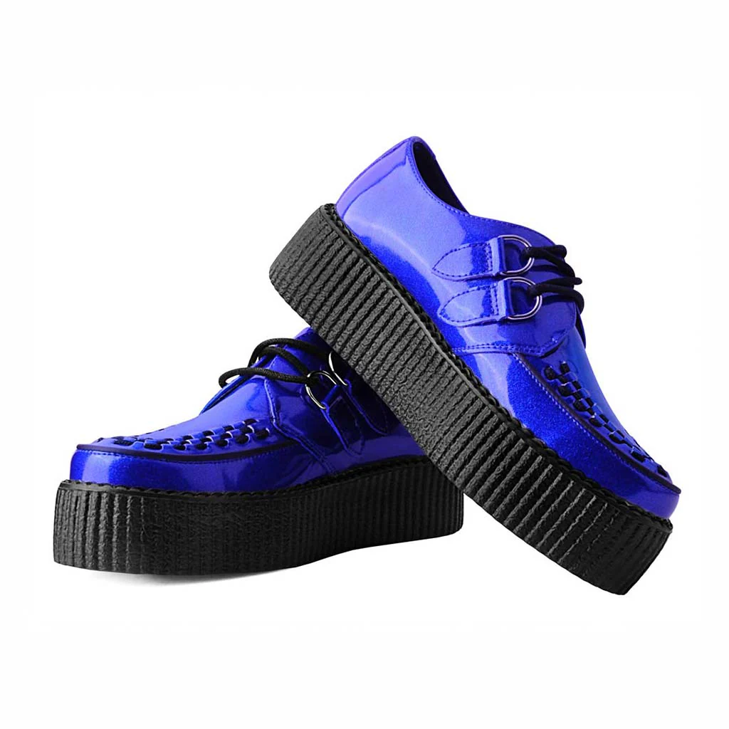 Viva High Creeper Blue Metallic Sparkle Vegan - Image 3