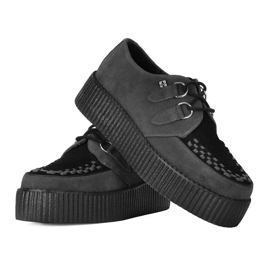 Viva High Creeper Charcoal & Black Suede - Image 3