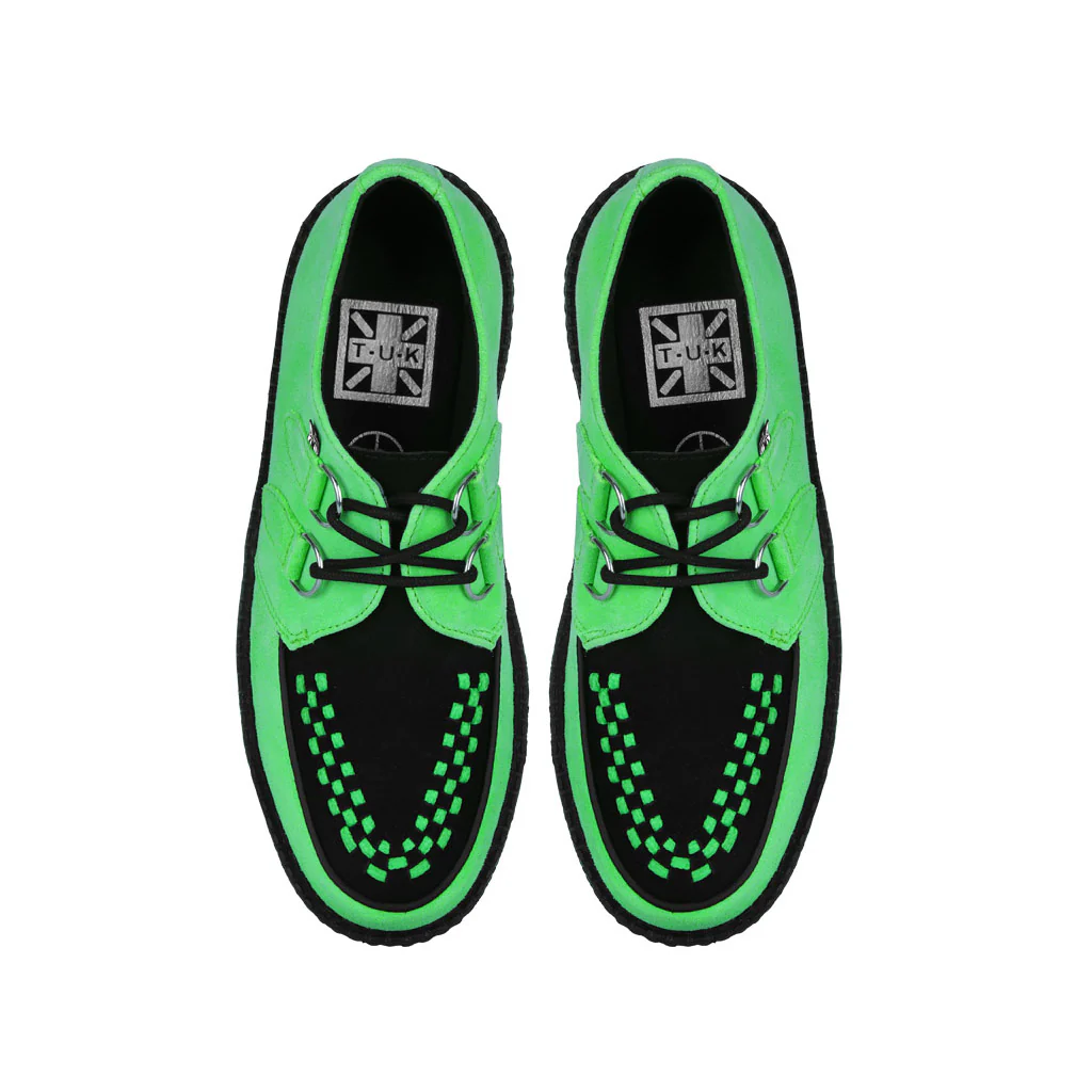 Viva High Creeper Neon Green Suede - Image 5