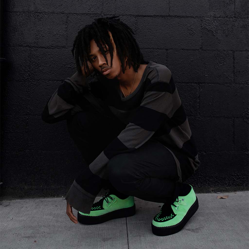 Viva High Creeper Neon Green Suede - Image 6
