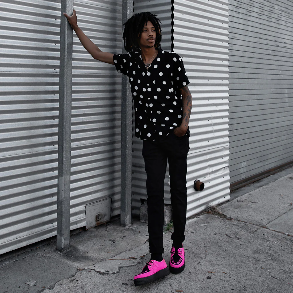 Viva High Creeper Neon Pink Suede - Image 6