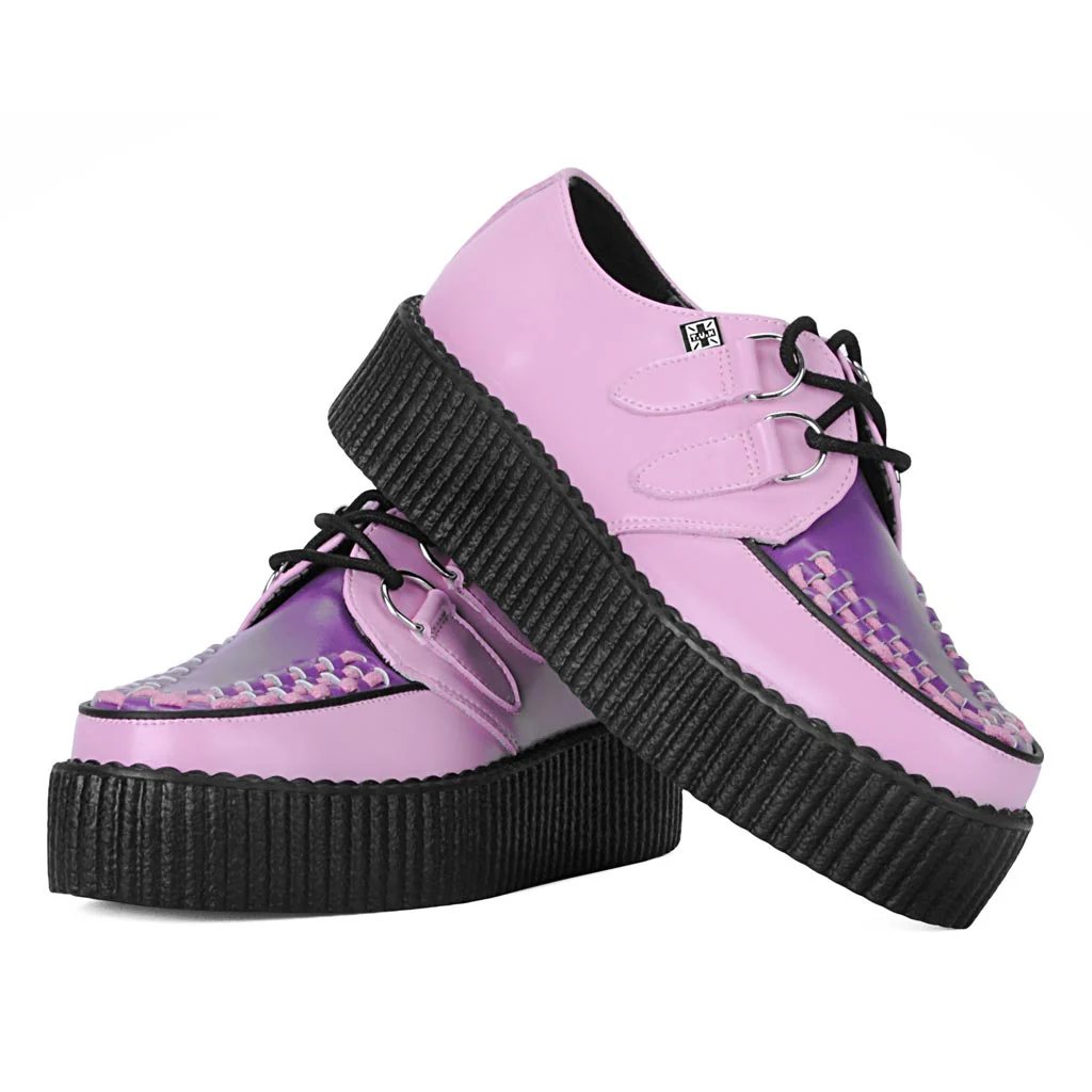 Viva High Creeper Pink & Violet Leather - Image 3