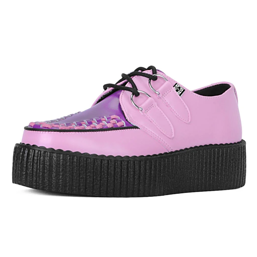Viva High Creeper Pink & Violet Leather - Image 4