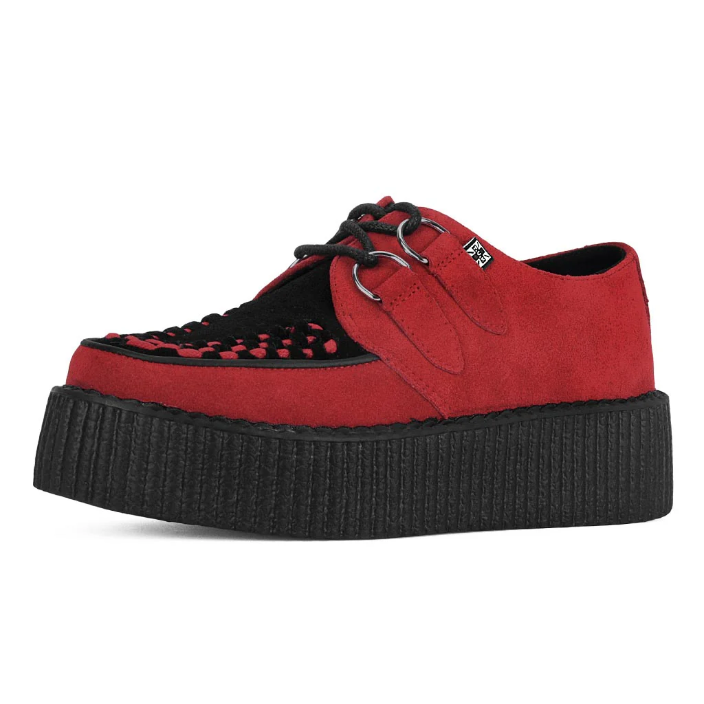 Viva High Creeper Red & Black Suede - Image 4