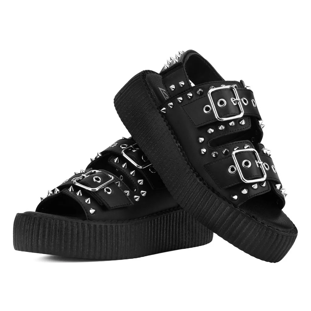 Viva High Stud Sandal Black - Image 3